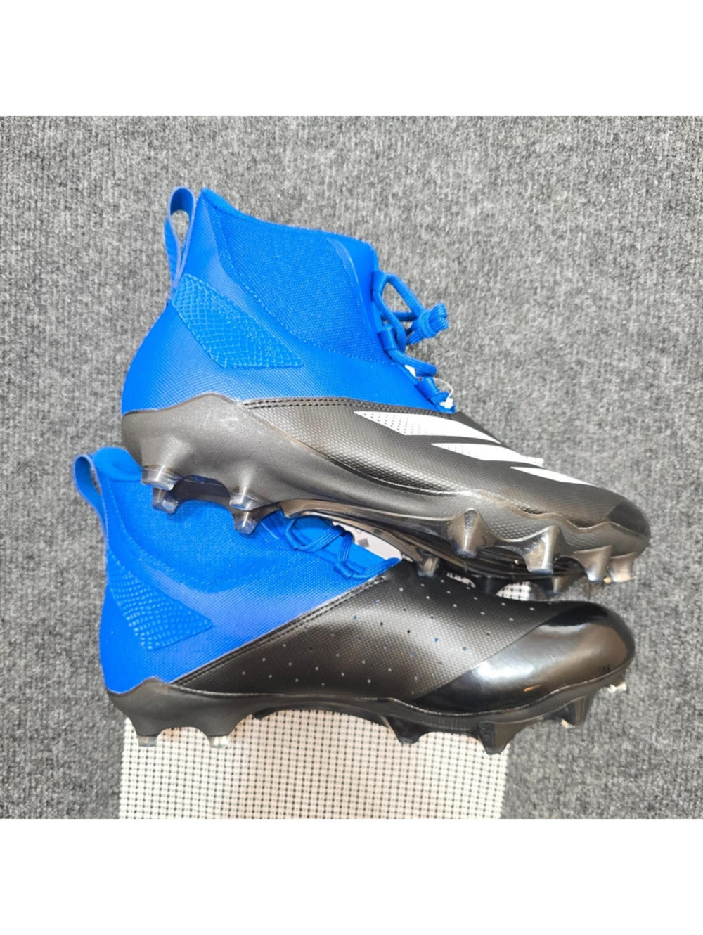 Adidas Adizero Chaos Lineman Football Cleats Blue Black Men's 12 Women's 13 NWT